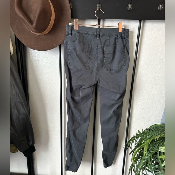 J. Crew grey cargo skinny twill classic cotton pants trousers basic stretch - Picture 4 of 4